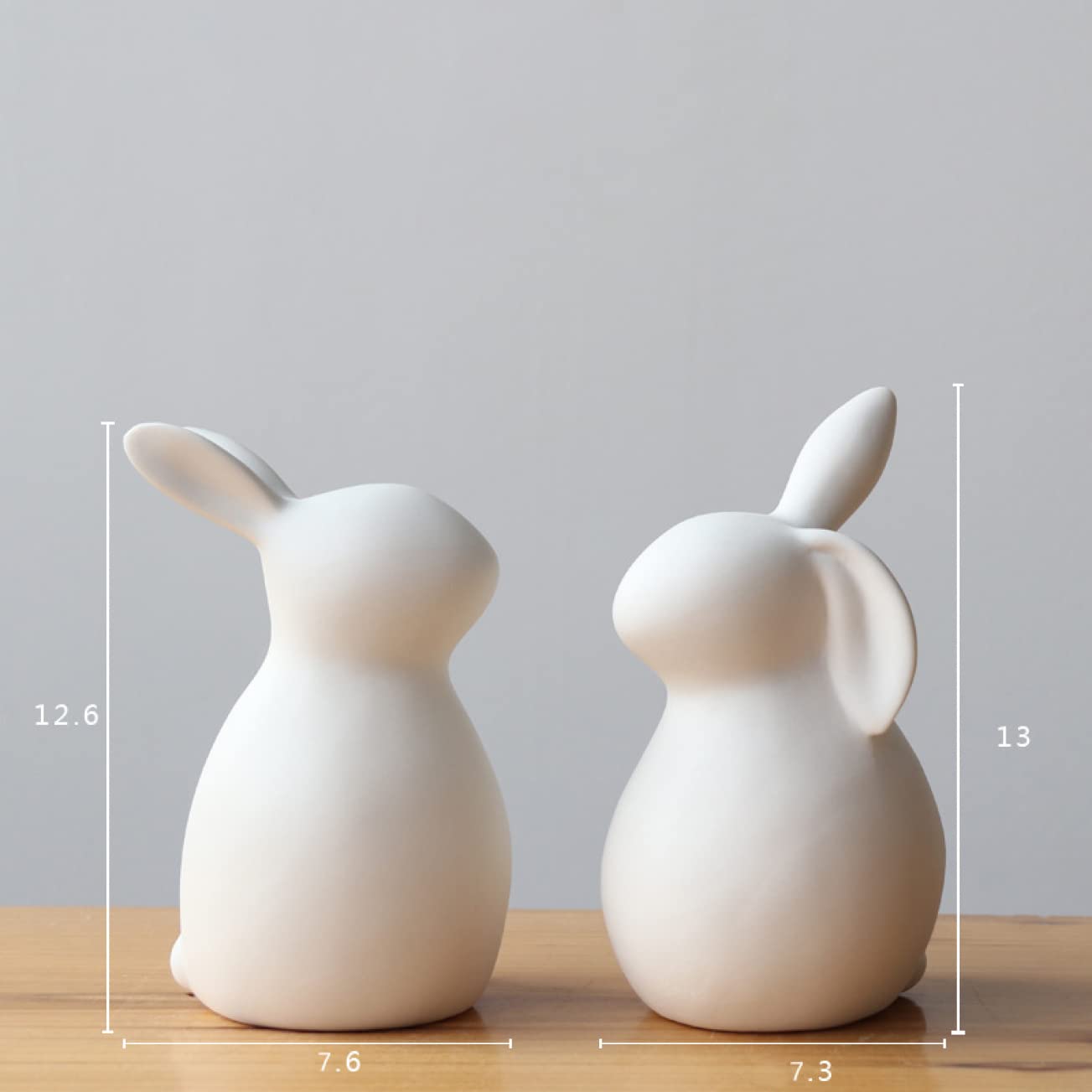 ウサギ　兎　白兎　陶器　置物　インテリア　工芸品　美術品　A1717 Amazon.co.jp: NUOBESTY ウサギ 置物 飾り かわいい セラミック